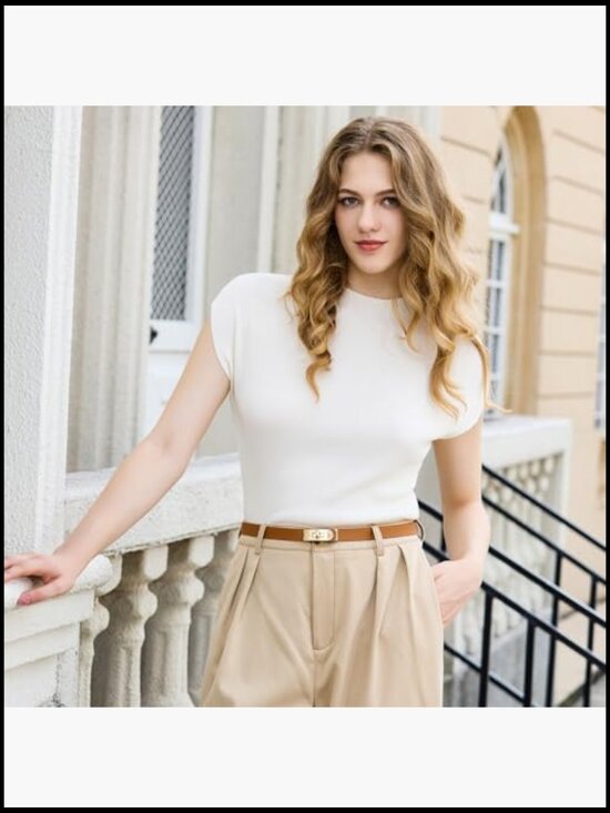 Skinny Leather Belt with Turn-Lock Buckle, Adjustable Thin Belt main image 6